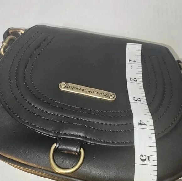 Stone Mountain‎ Mini Black Leather Crossbody/Handbag - Picture 11 of 11